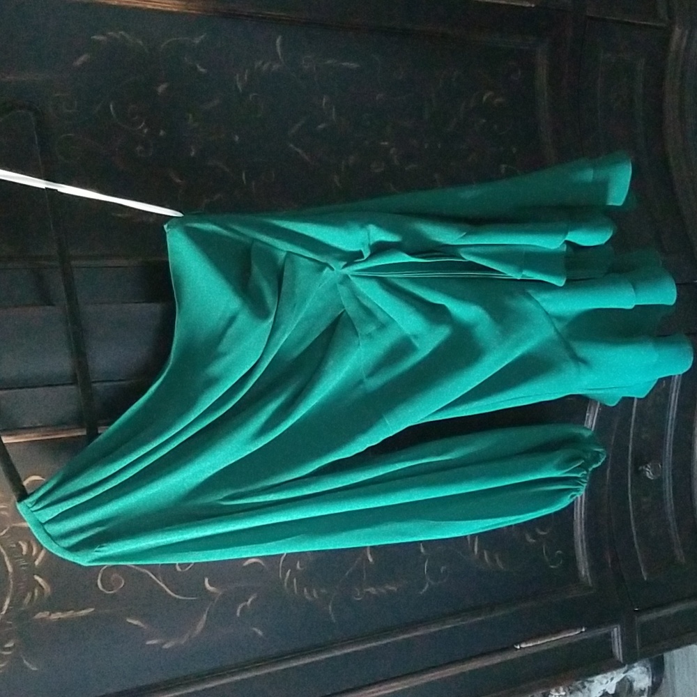 Michael Costello Revolve Elegant Green One-Shoulder Dress Size XS